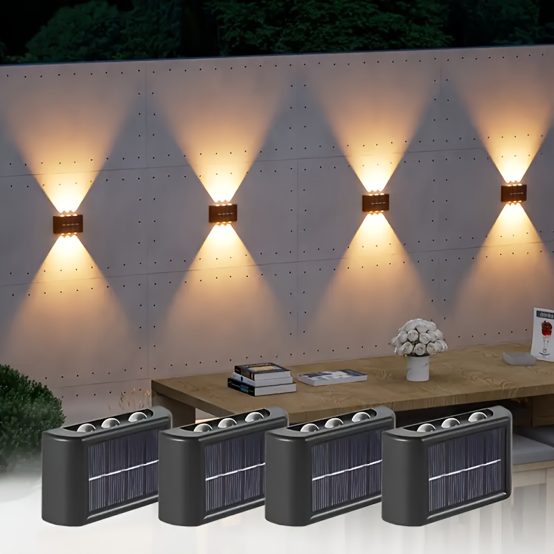 Yard Lighting Decor - مصباح جداري شمسي LED خارجي مقاوم