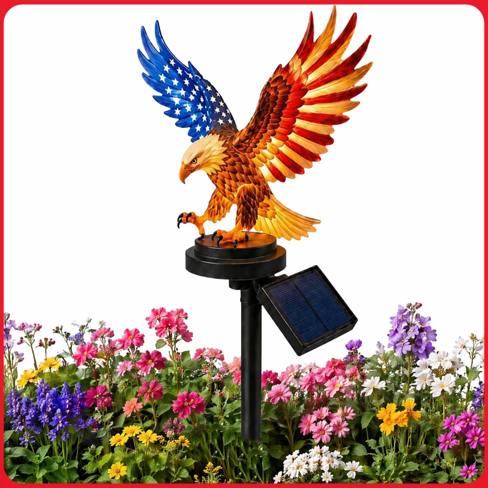 Yard Lighting Decor - أضواء شمسية على شكل نسر مقاومة