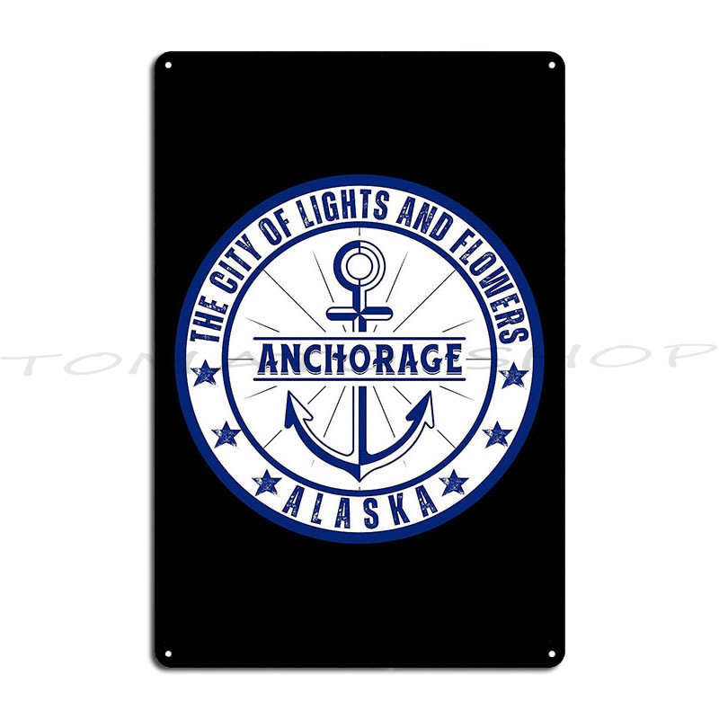 Decor Lighting Anchorage - أنكوريدج ألاسكا، مدينة الأضواء والزهور، لوحة