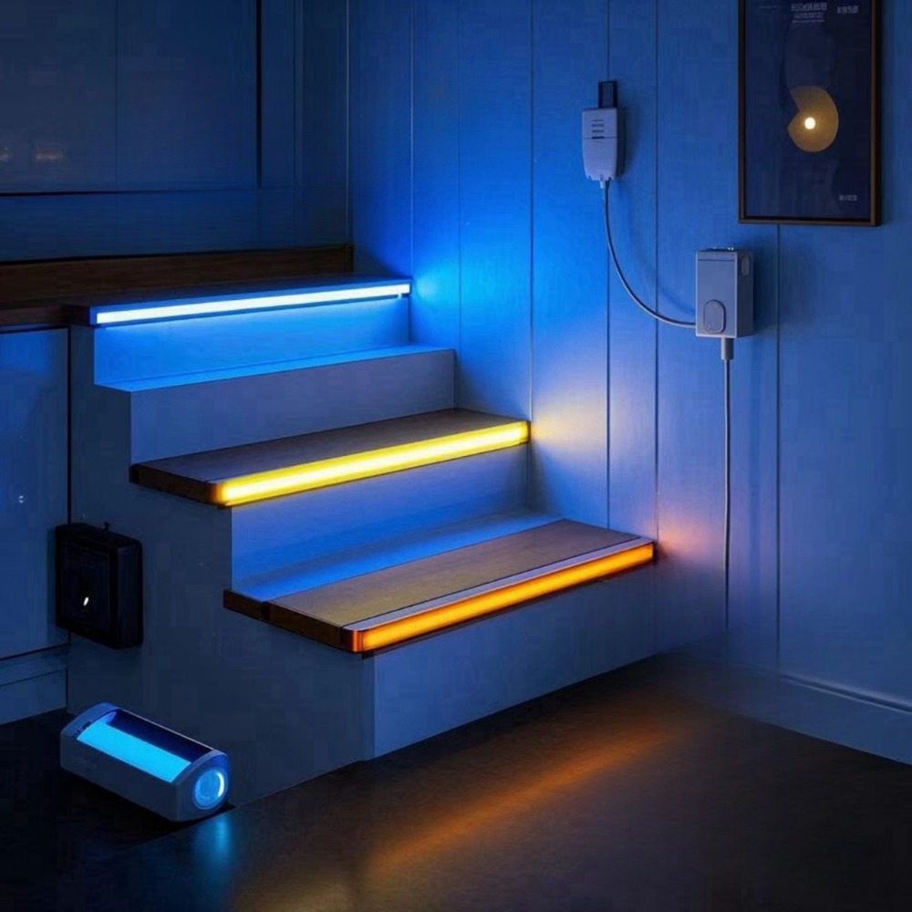 أضواء شريط LED لاسلكية مع مستش - مراجعة Orange Lighting Decor وسعره