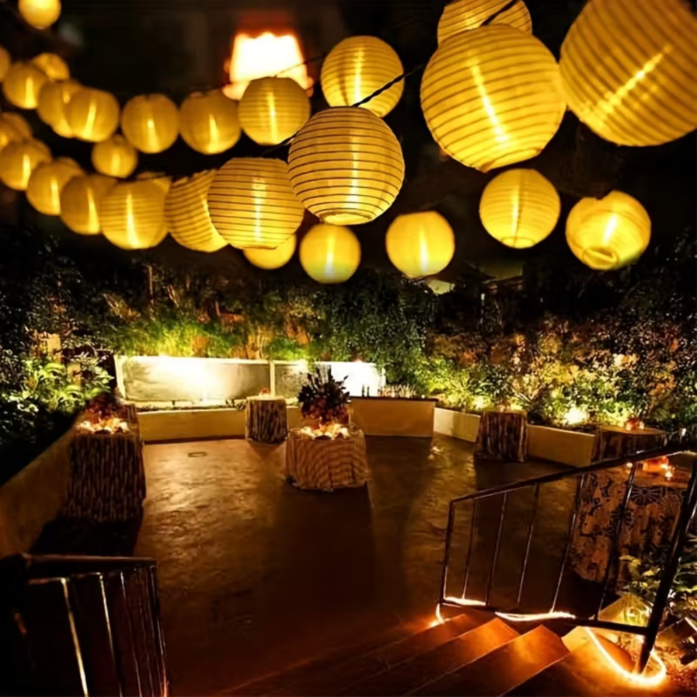 سلسلة أضواء ورقية بـ 10 أو 20  - مراجعة Lantern Paper Solar وسعره