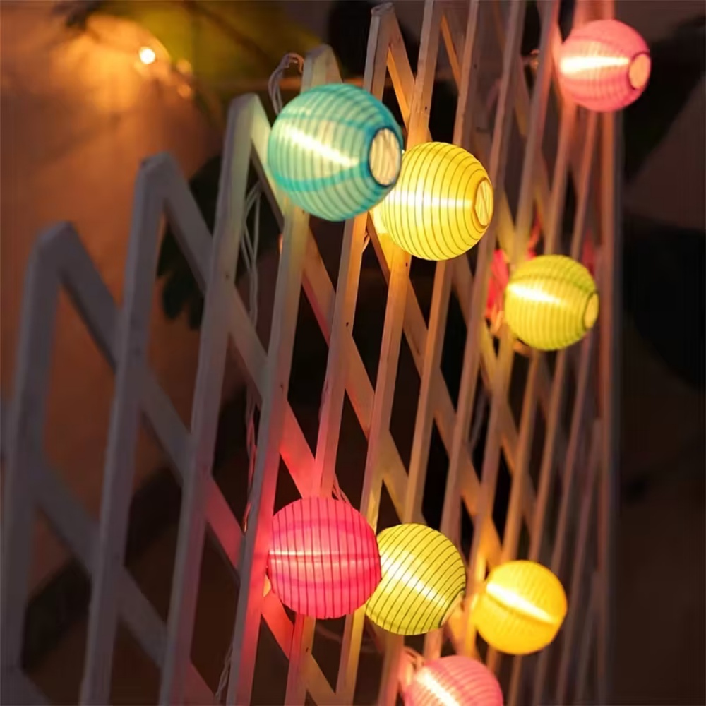 سلسلة أضواء ورقية بـ 10 أو 20  - مراجعة Lantern Paper Solar وسعره