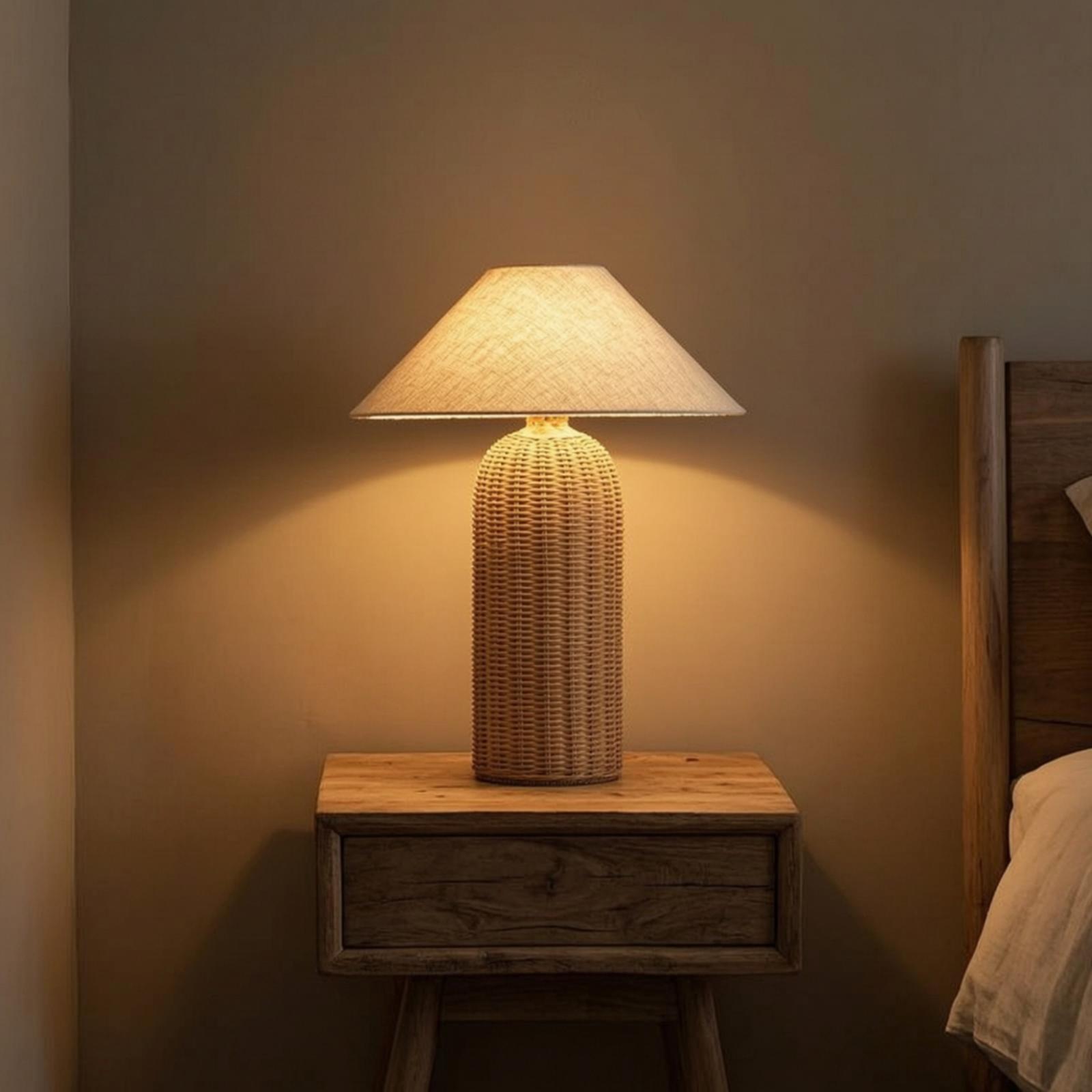 مصباح طاولة جانبي بقاعدة من ال - مراجعة Lighting Decor Bedroom وسعره