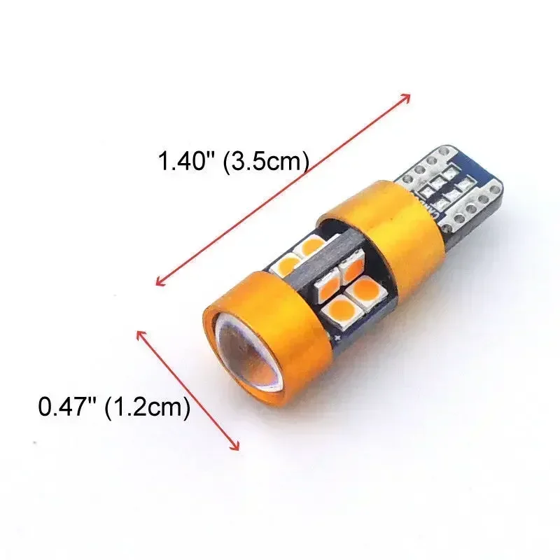 2 قطعة سيارة T10 12 فولت LED م - مراجعة Orange Lighting Decor وسعره