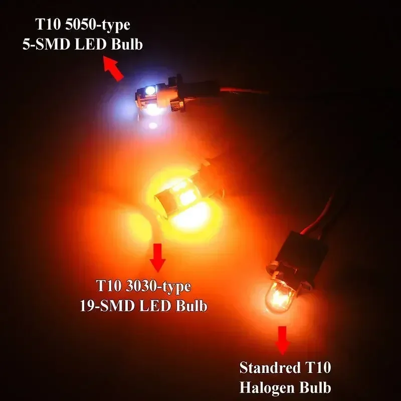 2 قطعة سيارة T10 12 فولت LED م - مراجعة Orange Lighting Decor وسعره