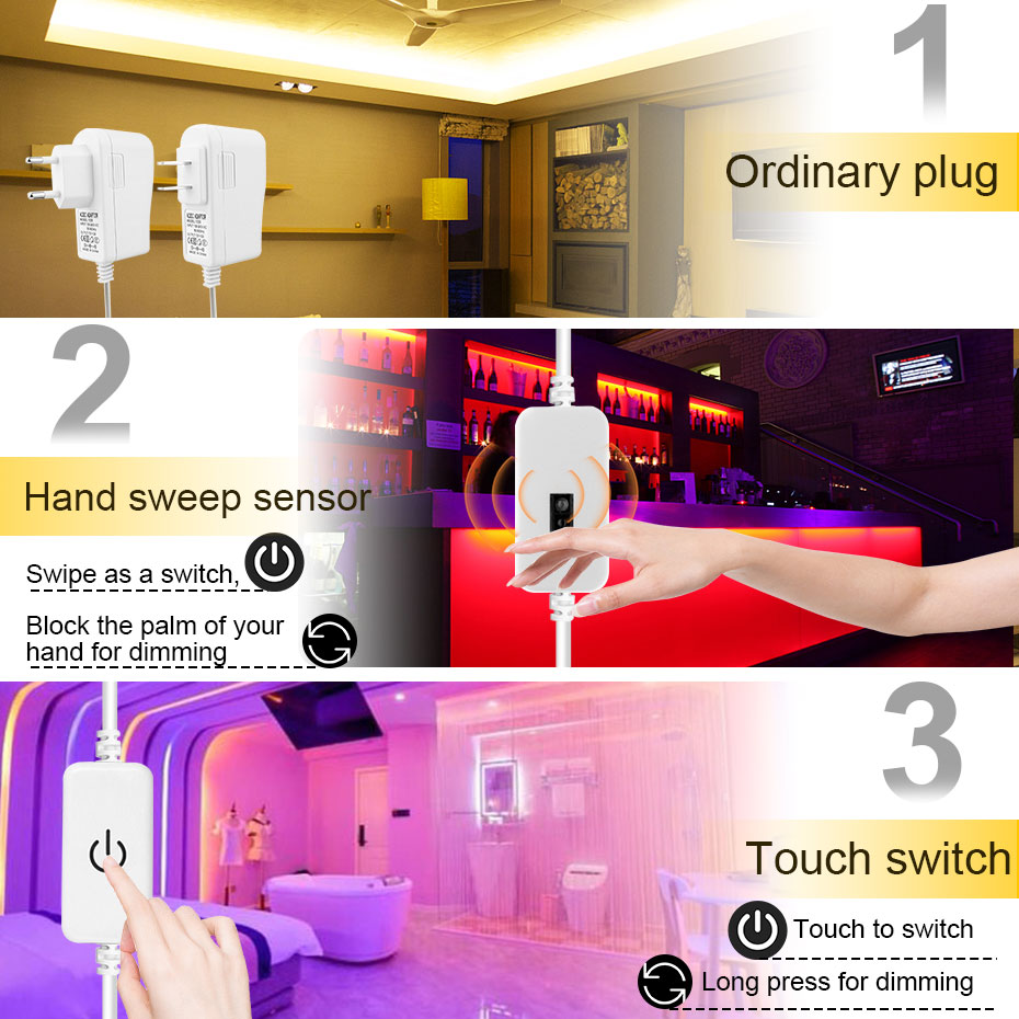 LED قطاع ضوء 2835SMD DC12V الي - مراجعة Decor Lighting Hours وسعره