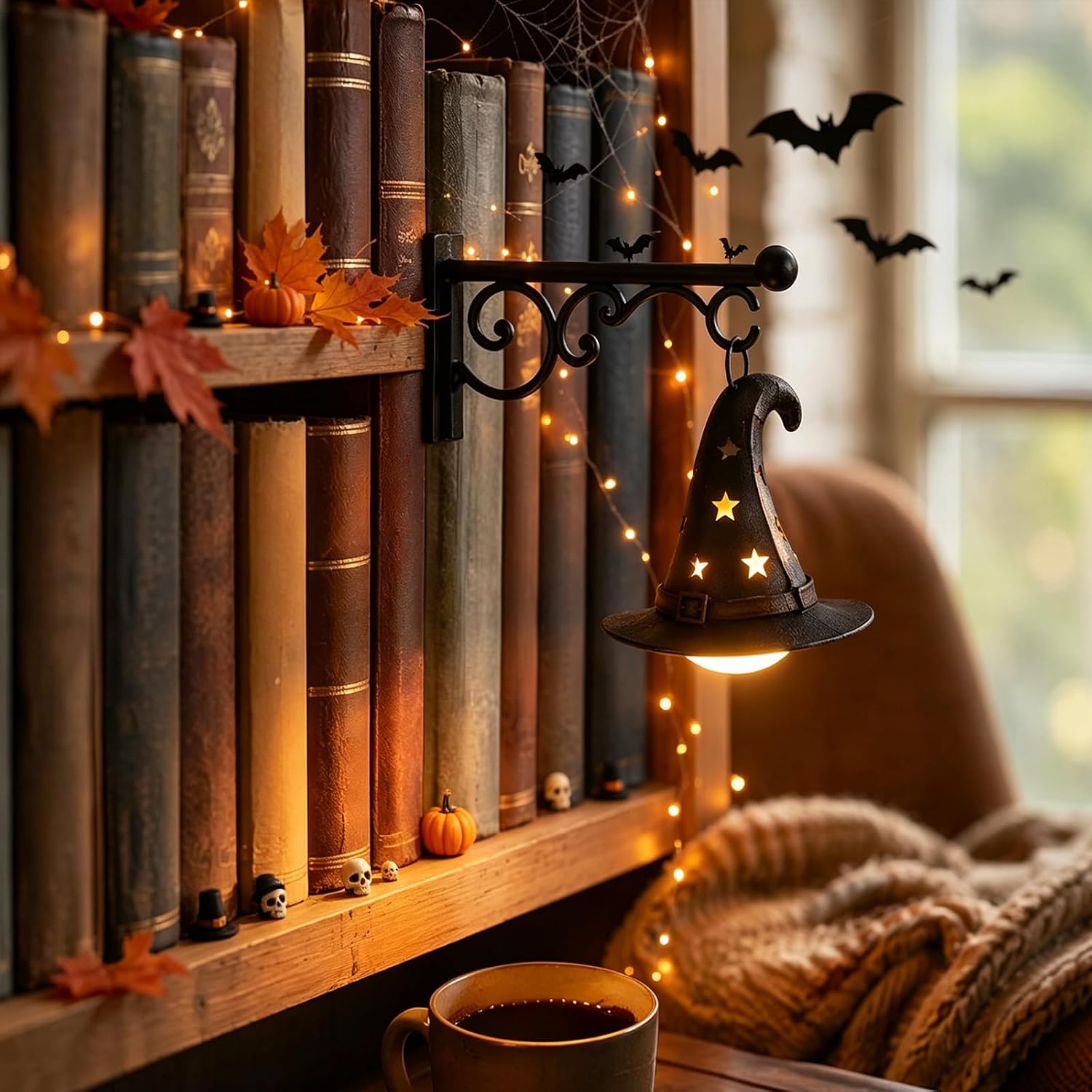 مصباح رف الكتب، فانوس المكتبة، - مراجعة Lighting Decor For Home وسعره