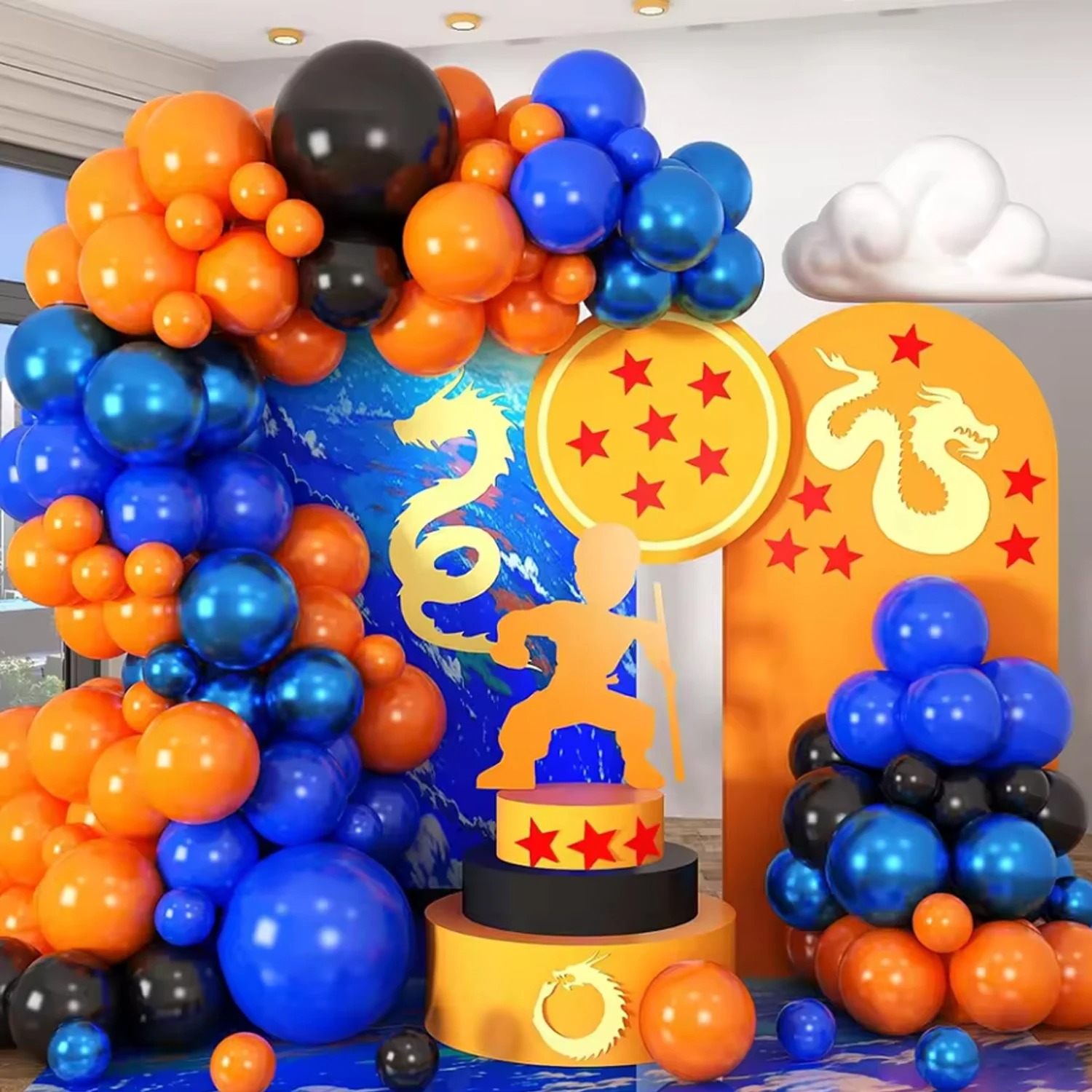110 قطعة من بالونات اللاتكس ال - مراجعة Orange Lighting Decor وسعره