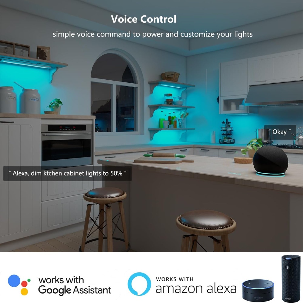 DC12V RGB اللون تحت أضواء الكا - مراجعة Kitchen Decor Lighting وسعره