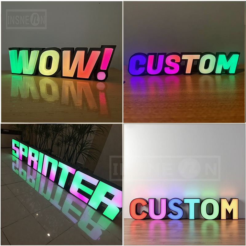 لافتة حروف LED مخصصة بألوان RG - مراجعة Up Lighting Decor وسعره