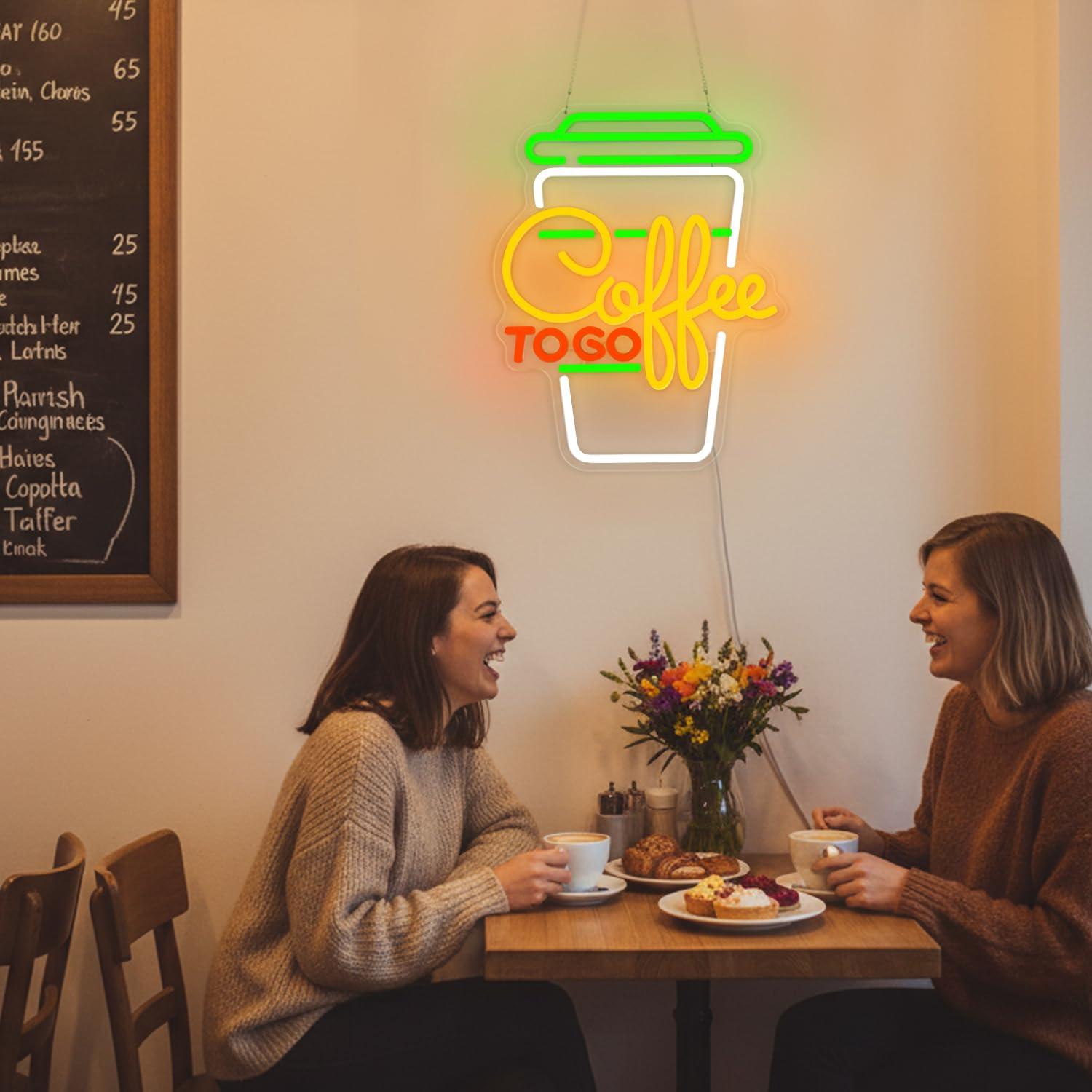 لافتة نيون للقهوة بإضاءة LED ق - مراجعة Kitchen Decor Lighting وسعره