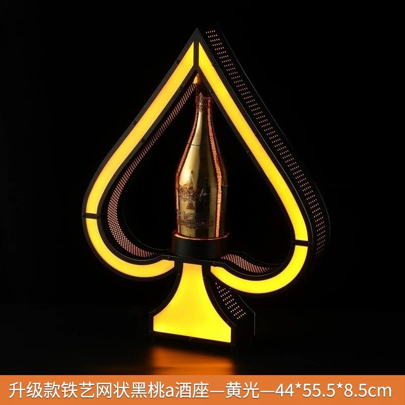 حامل زجاجات نبيذ من الحديد الف - مراجعة Up Lighting Decor وسعره