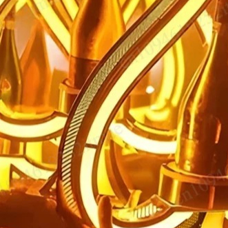 حامل زجاجات نبيذ من الحديد الف - مراجعة Up Lighting Decor وسعره