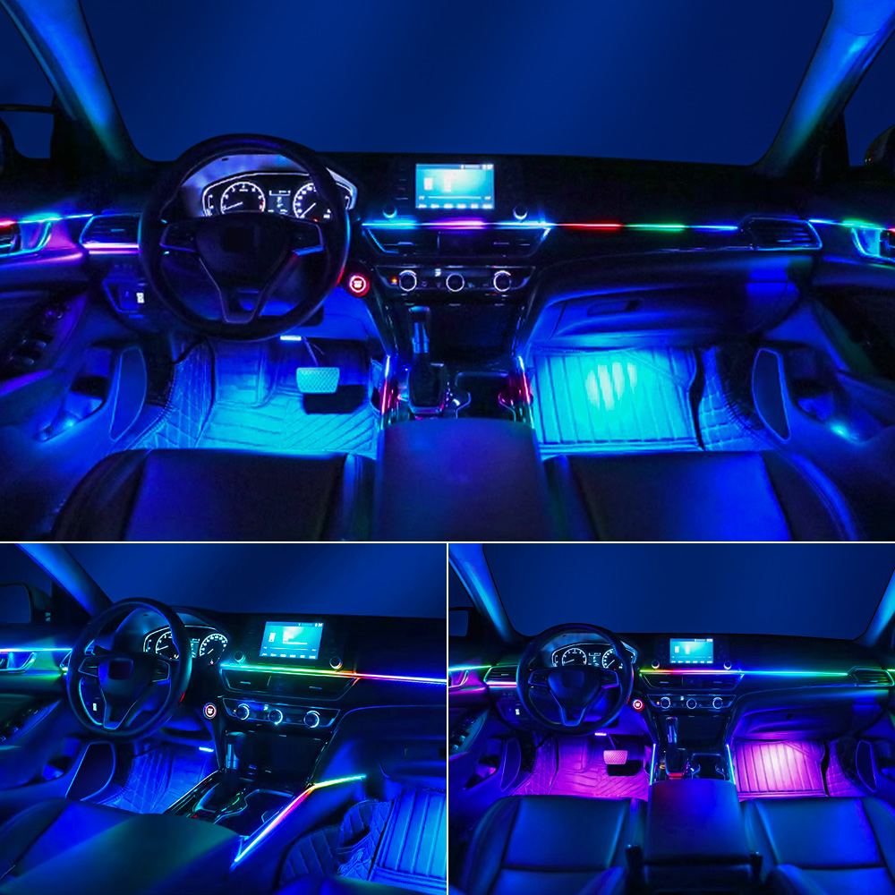 العالمي Led سيارة المحيطة ضوء  - مراجعة Lighting Interior Decor وسعره